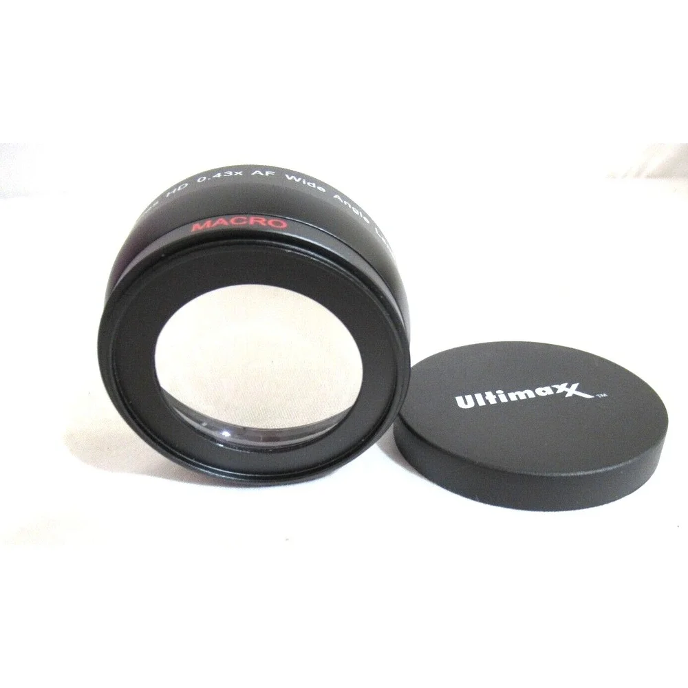 Ultimaxx Studio Series HD 0.43x AF Wide Angle Lens 58MM With Macro
